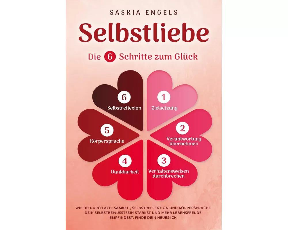 Selbstliebe - Die 6 Schritte zum Glück: Wie du durch Achtsamkeit, Selbstreflektion und Körpersprache dein Selbstbewusstsein stärkst und mehr Lebensfre