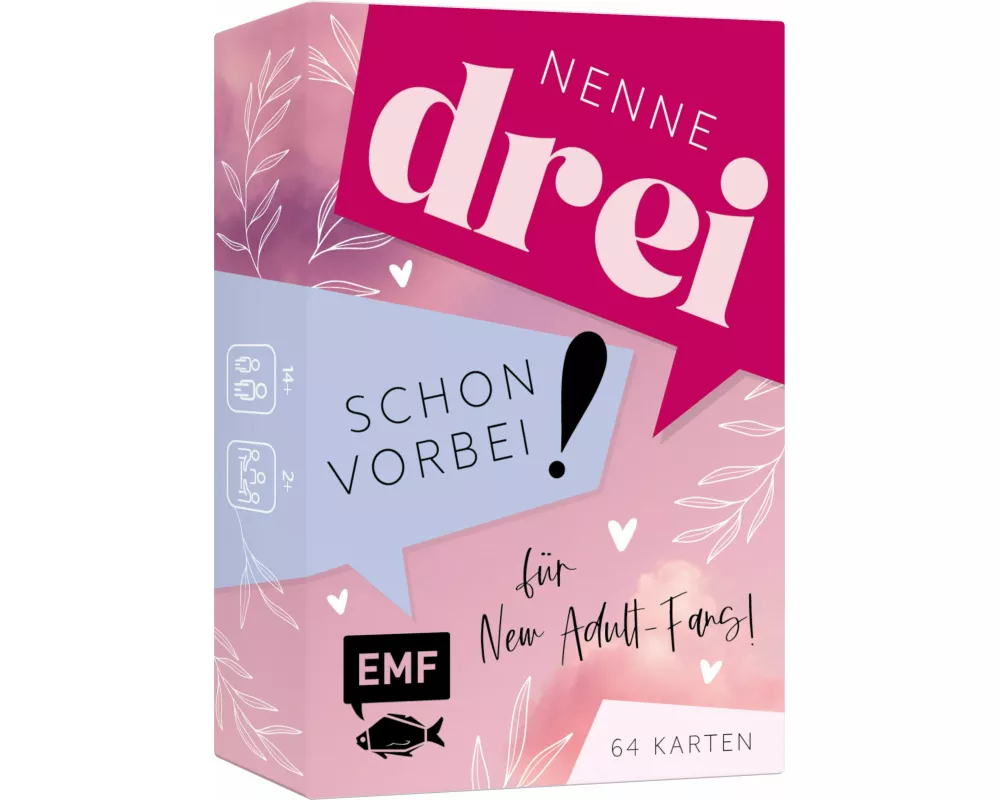Kartenspiel: Nenne drei – schon vorbei! ... für New Adult-Fans!