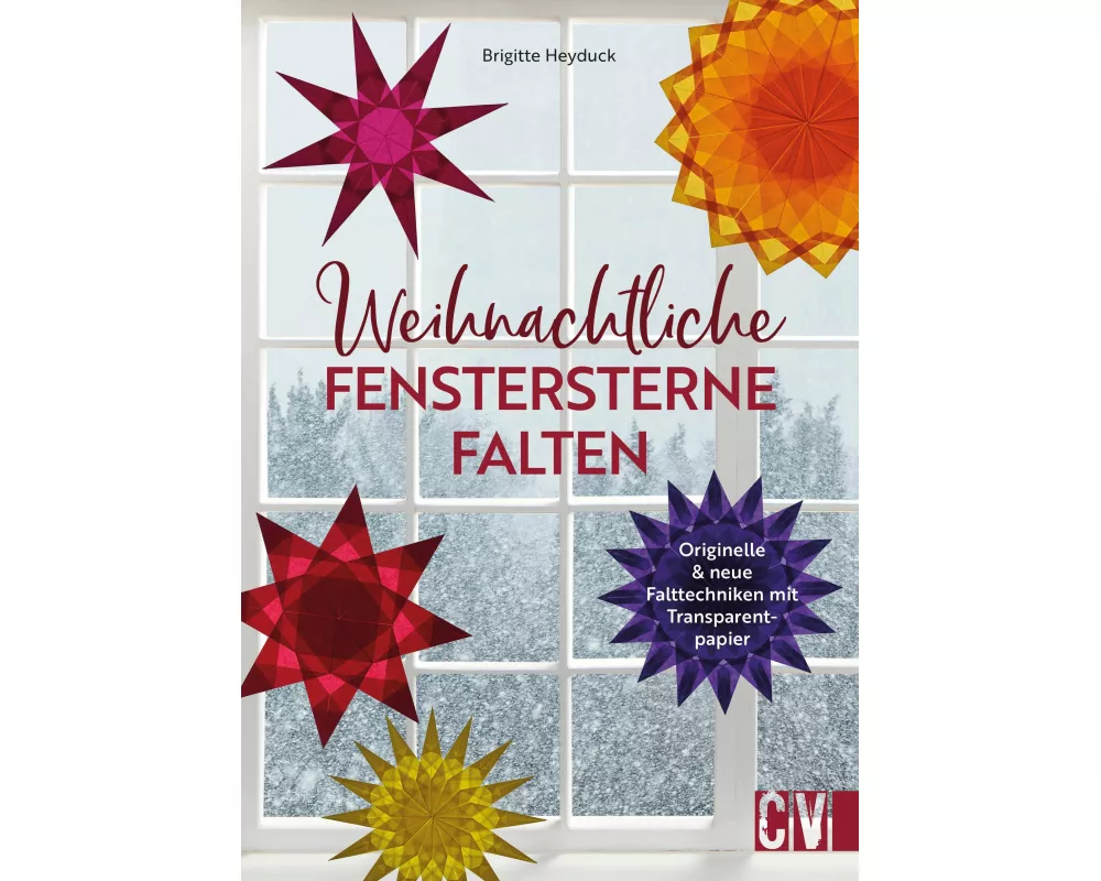 Weihnachtliche Fenstersterne falten