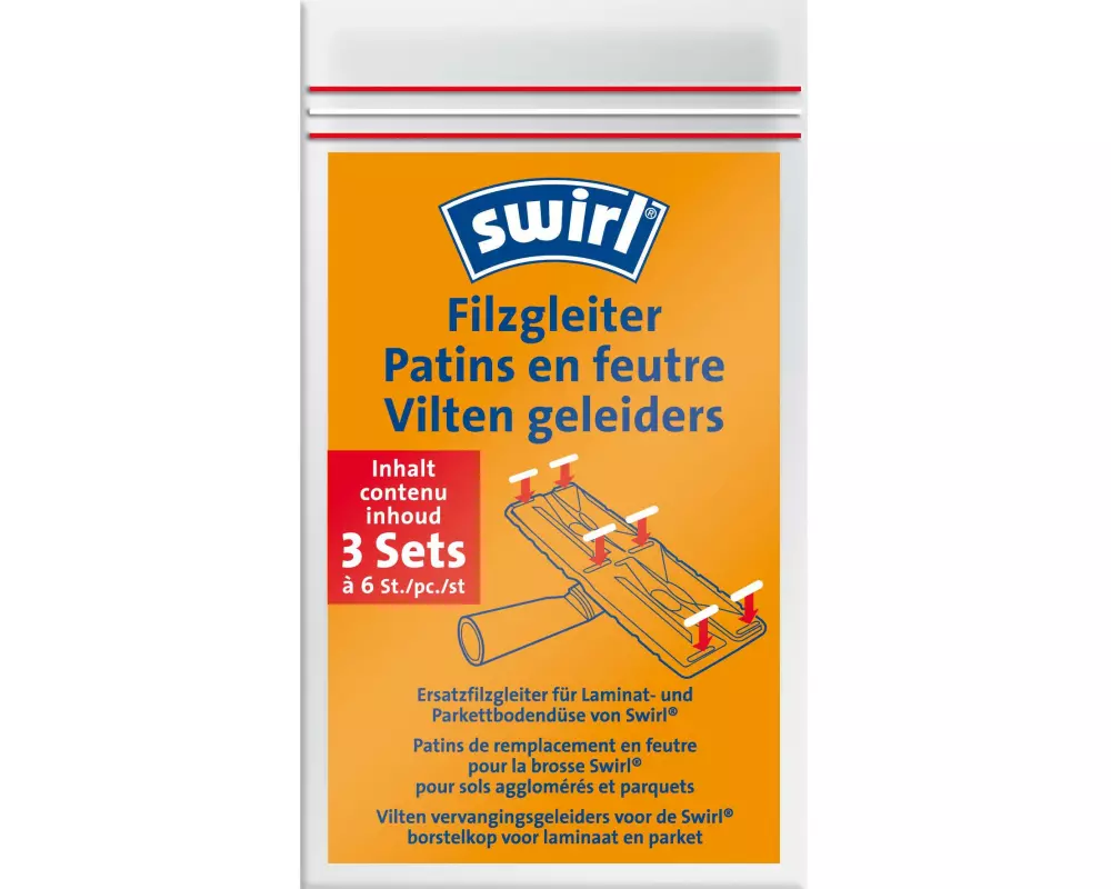 Swirl Filzgleiter Laminat und Parkettdüse