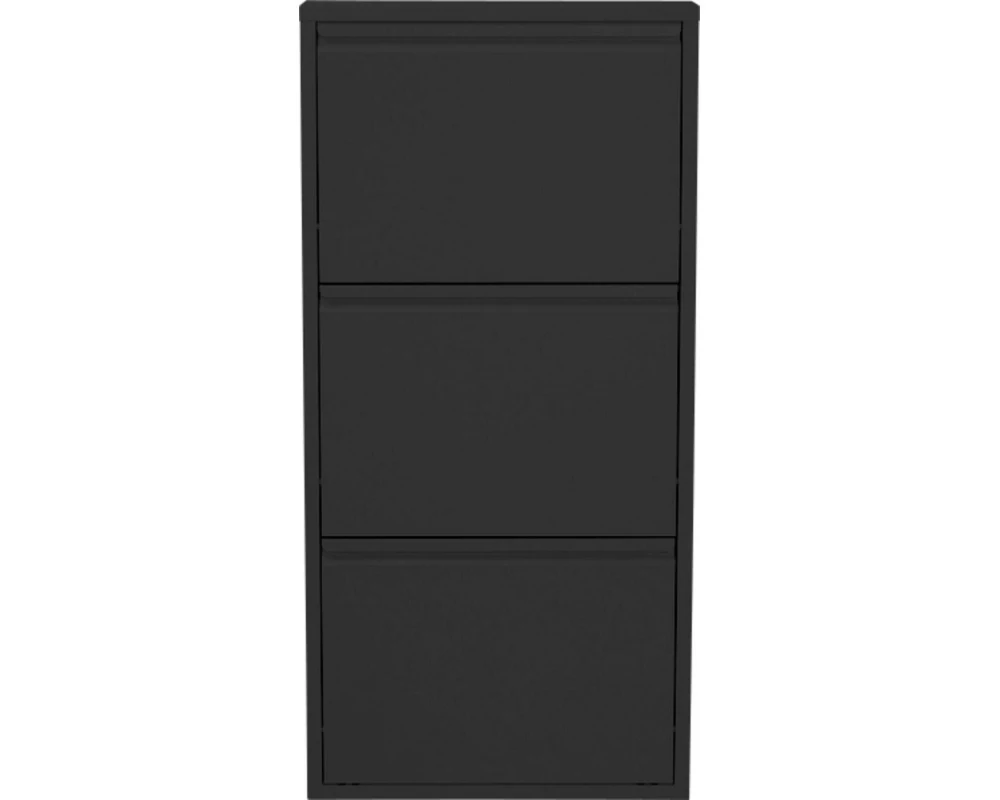 Kare Schuhschrank Caruso 3-er, 50 x 103 cm, Schwarz