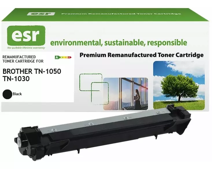 ESR Toner cartridge compatible with Brother TN-1050BK black remanufactured 1.000 pages