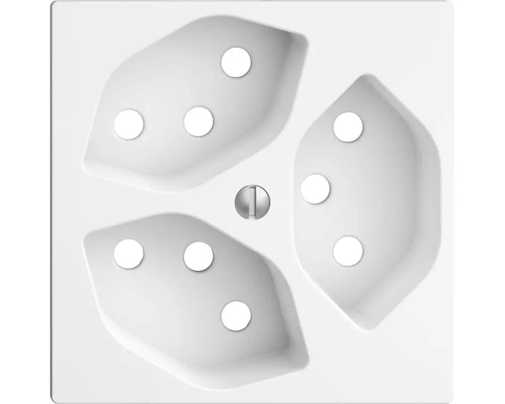 Feller EDIZIOdue Abdeckset 3x T13, Weiss