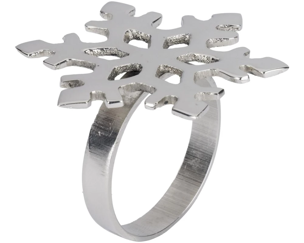 EGLO Serviettenring Schneeflocke Silber