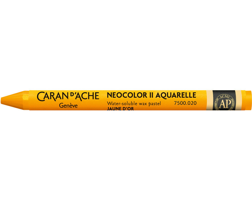 CARAN D'ACHE Wachsmalkreide Neocolor II 7500.020 goldgelb