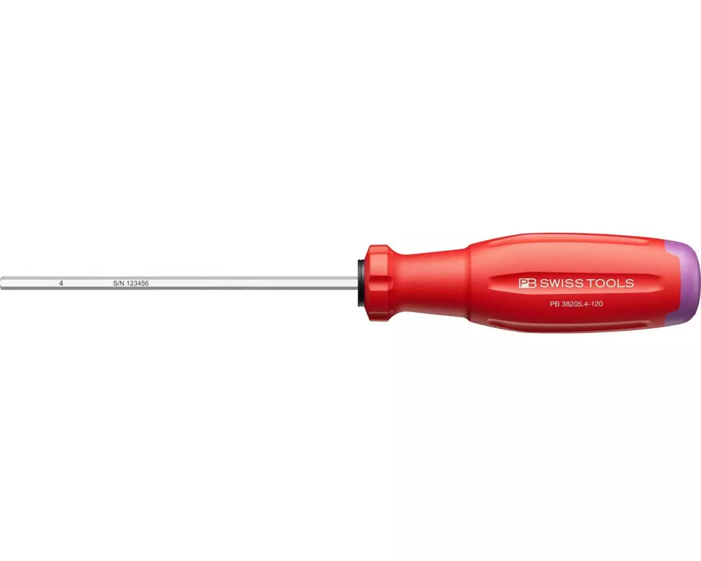 PB Swiss Tools Schraubenzieher 38205 SwissGrip Evo HEX 4 120 mm