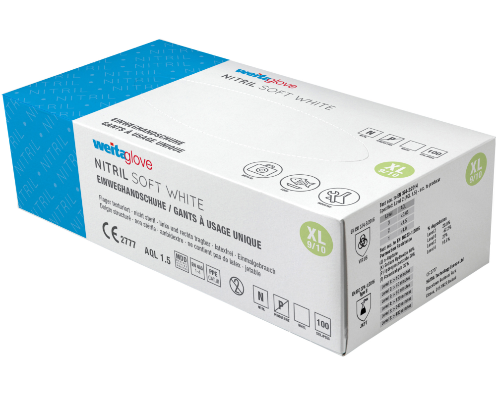 WEITA Einweghandschuhe Vinyl XL 270331 Strong, transparent 100 Stück