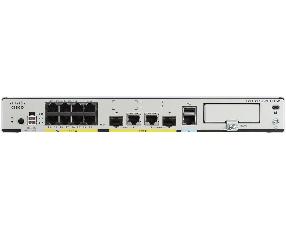 Cisco ISR 1100 8P Dual GE SFP Router Pluggable SMS/GPS - E Wifi