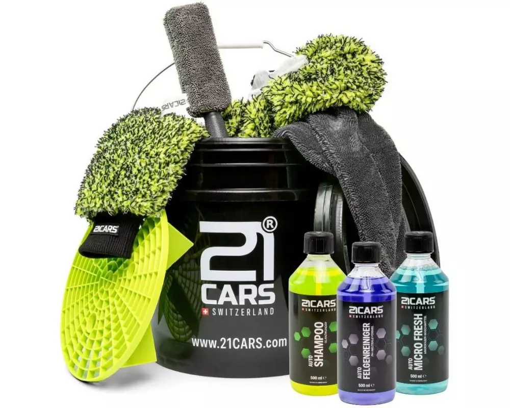 21CARS Autowaschset Black Edition