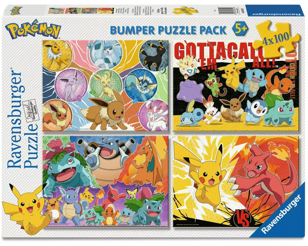 Ravensburger Puzzle Pokemon 4 x 100 Teile