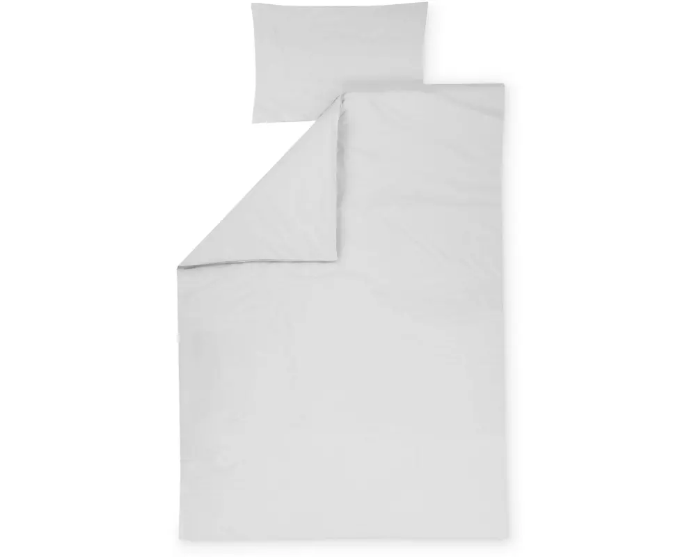 Julius Zöllner Kinderbettwäsche Light Grey 100 x 135 cm + 40 x 60 cm