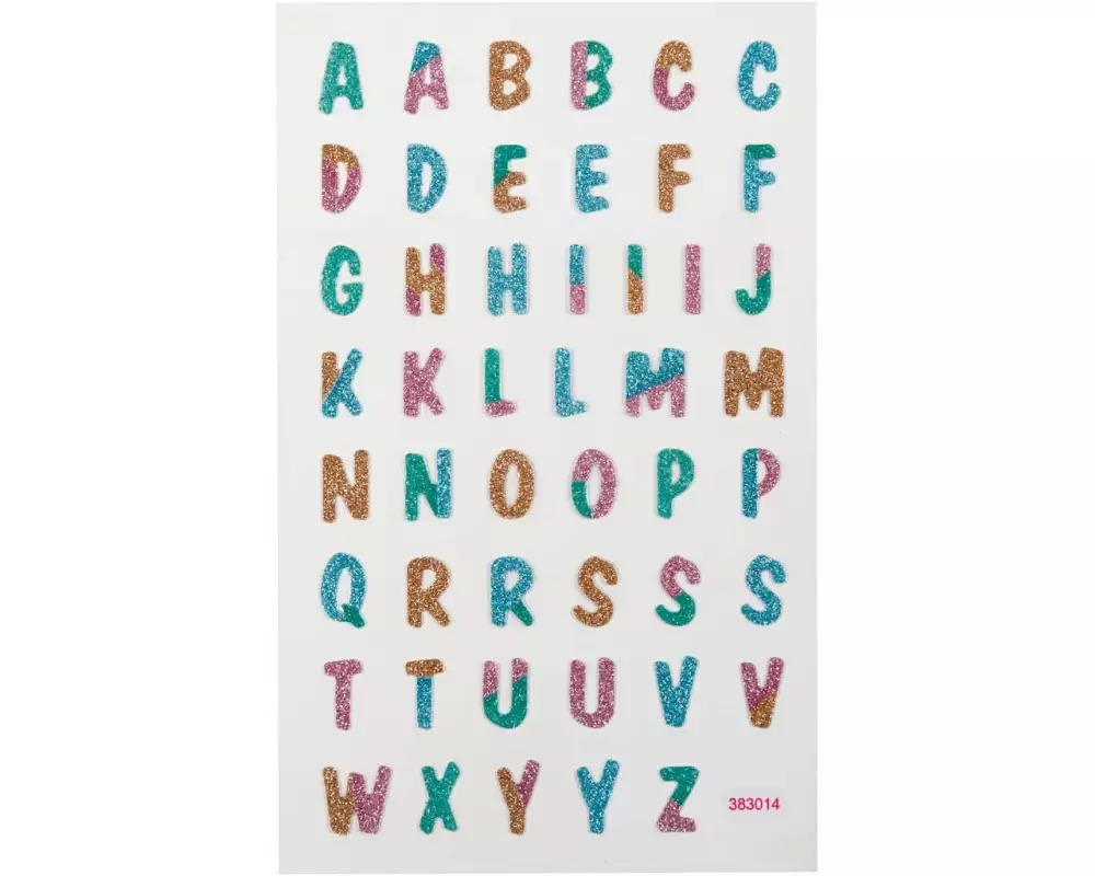 Creativ Company Glitzersticker 10 x 16 cm 1 Blatt, Buchstaben