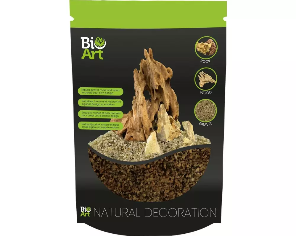 Bio Art Gravel Naturkies Braun, 800gr