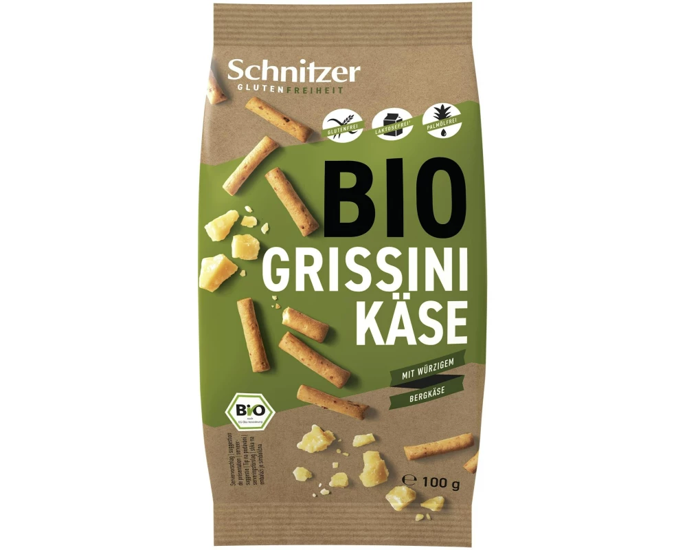 Schnitzer Bio Grissini Käse, 100g