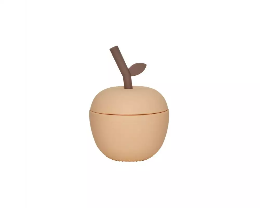 OYOY Kindertrinkbecher Apple Cup Pfirsich