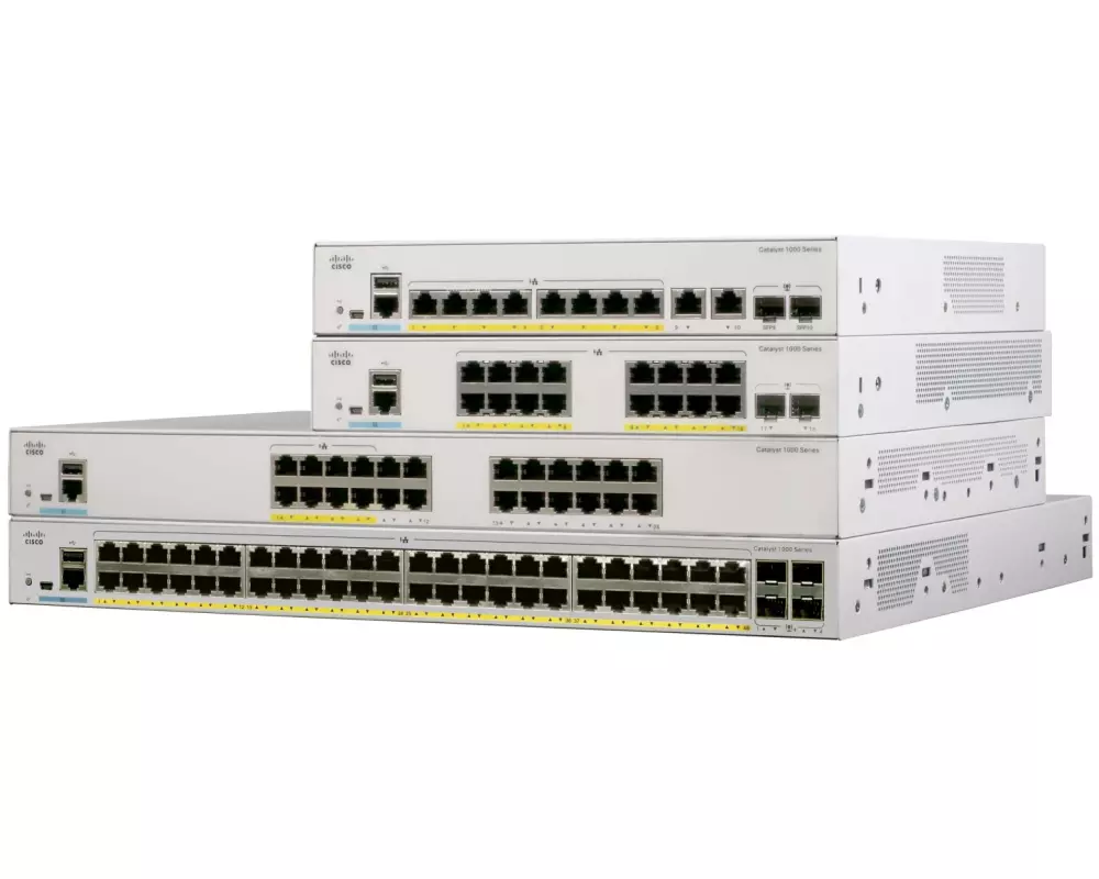 Cisco PoE+ Switch C1000-8FP-E-2G-L 8 Port