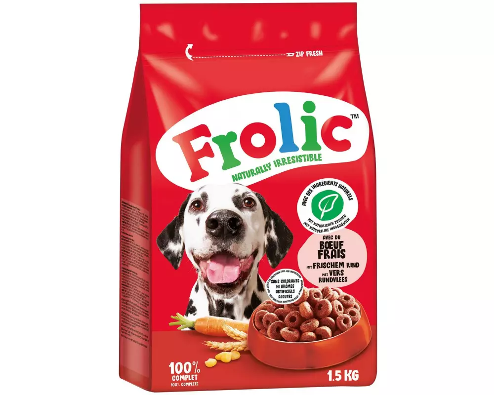 Frolic Trockenfutter mit frischem Rind 1.5 kg