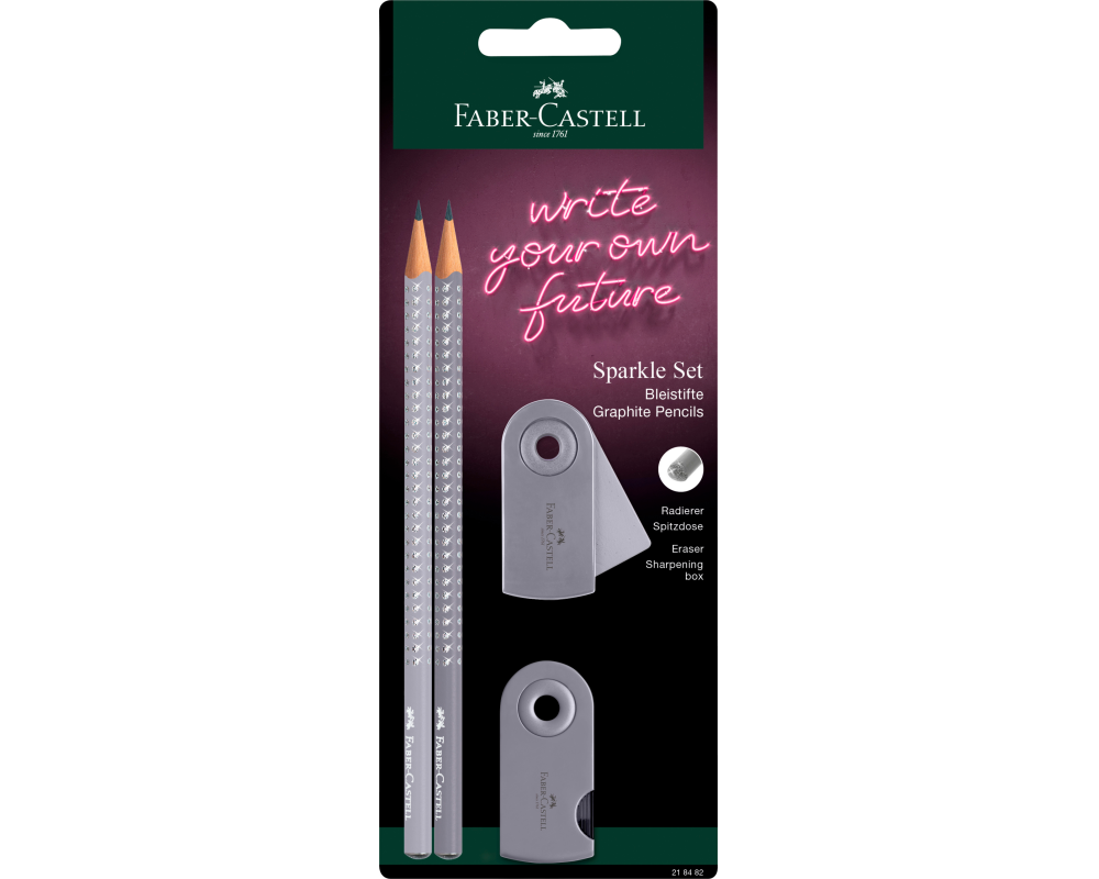 FABER-CASTELL Schreibset Sparkle 218482 Dapple gray