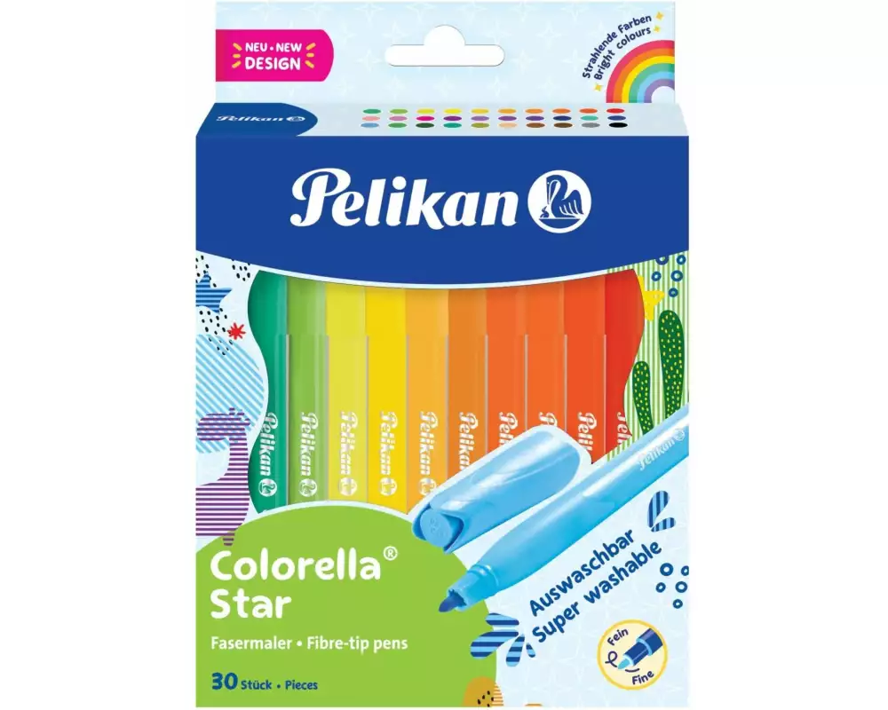 Pelikan Filzstift Colorella Star 0.6 mm, 30 Farben
