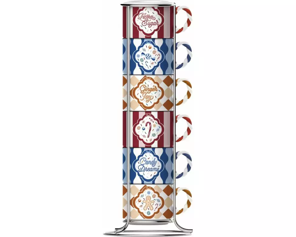 Bialetti Espressotassen Set Candyland 6 Stk. multifarbig, stapelbar