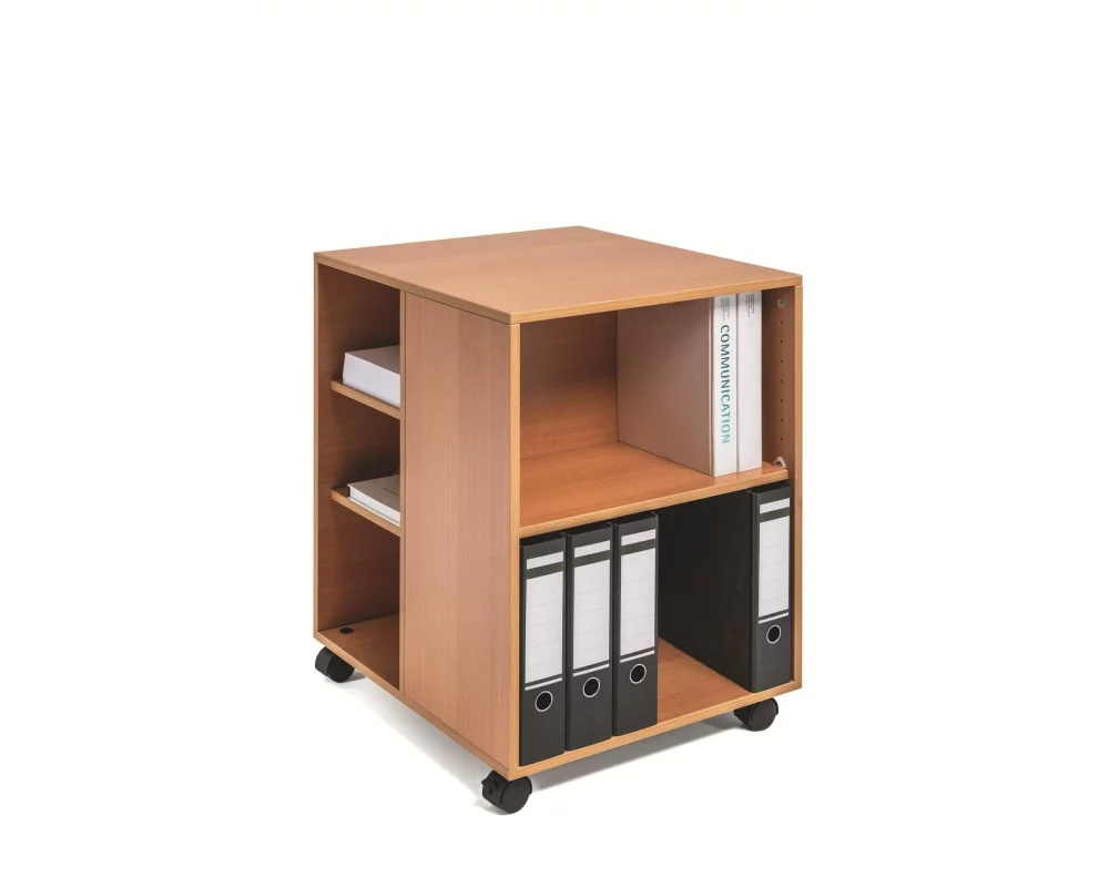 DURABLE Multifunktionswagen 74/59 3-seitig offen, 6 Böden, Braun