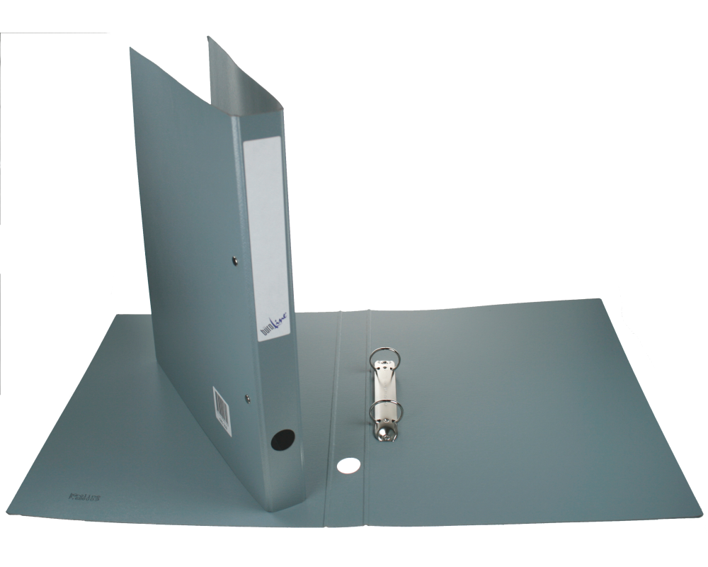 BÜROLINE Ringbuch 3cm 680009 grau 2-Ring A4