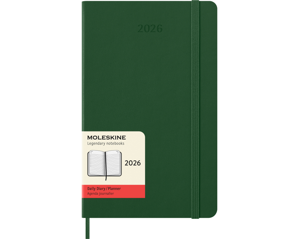 MOLESKINE Agenda Classic Large 2026 DHK1512DC3Y26 1T/1S myrtengrün HC 13x21cm