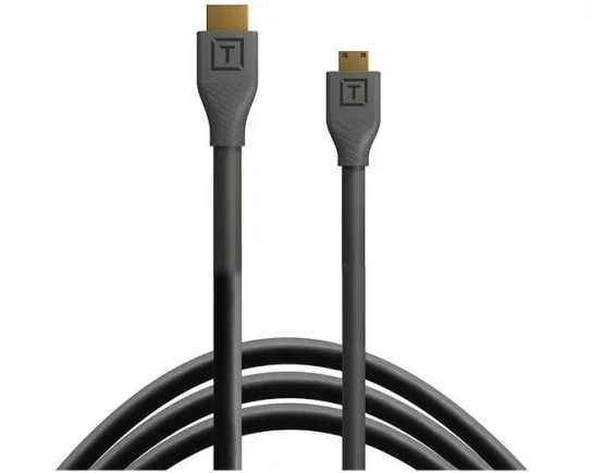 Tether Tools Kabel TetherPro HDMI Mini zu HDMI 2.0, 4.6 m Schwarz