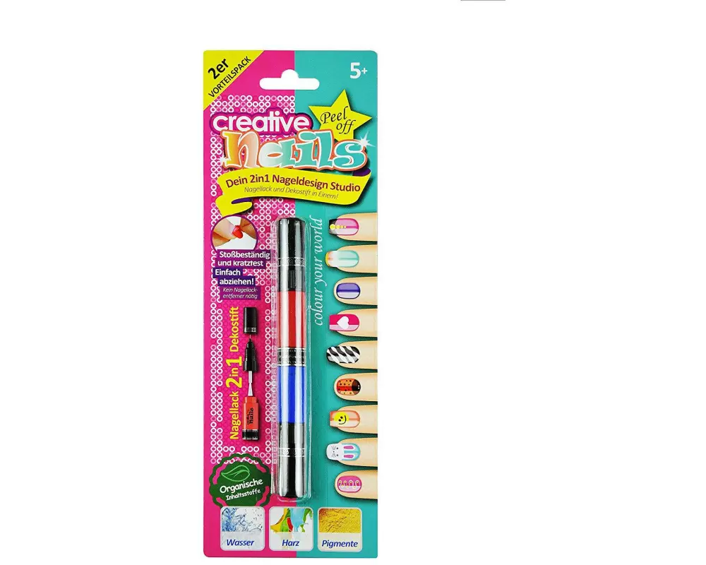 creative nails Nagellack für Kinder, Rot/Blau