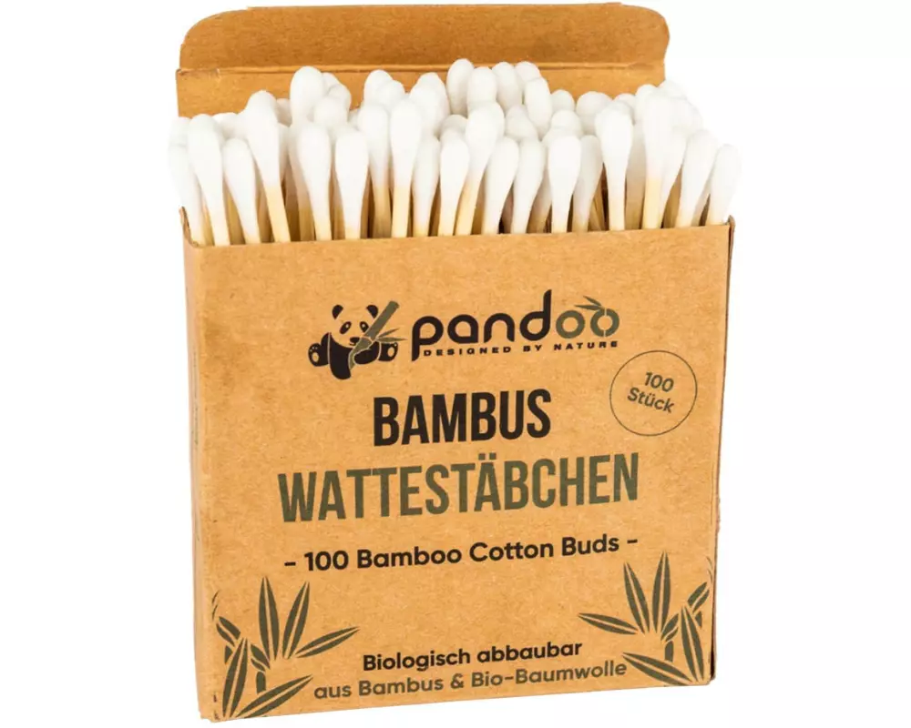 pandoo Bambus-Wattestäbchen 100 Stück
