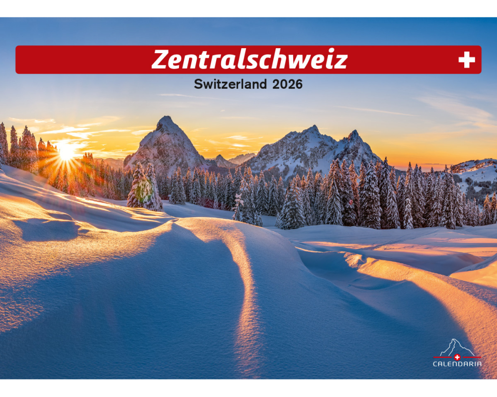 CALENDARIA Bildkalender 2026 9783036205182 Zentralschweiz ML 31.5x23cm