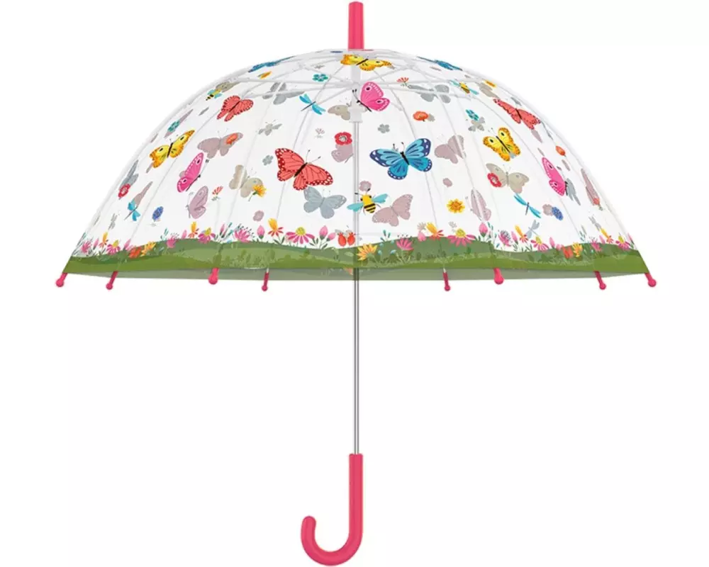 Esschert Design Schirm Schmetterlinge Mehrfarbig