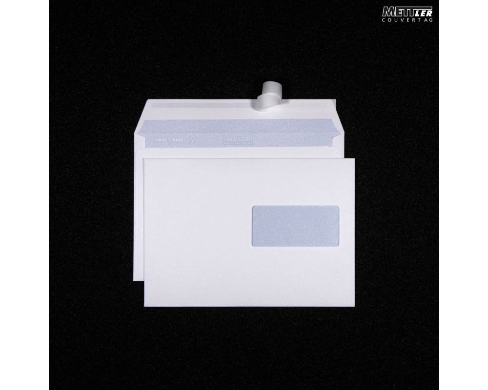 METTLER Couvert Fenster rechts C5 8064-Laser 100g ultraweiss,Laser 500 Stk.