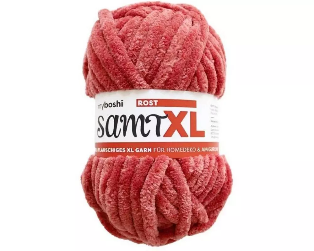 myBoshi Wolle Chenille Samt XL Rost, 100 g, 40 m