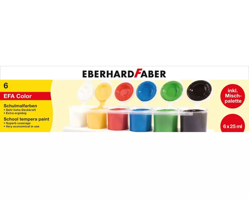 Eberhard Faber Temperafarben 6 x 25 ml