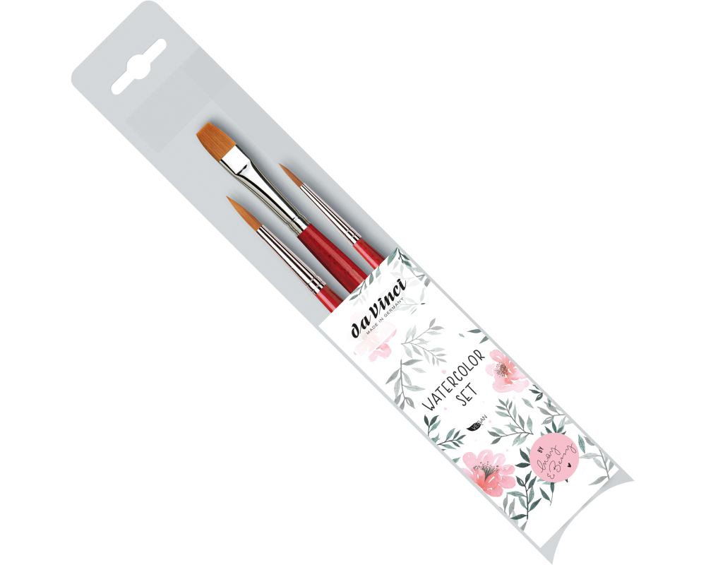 DA VINCI Künstlerpinsel-Set Watercolor VA-5389_0 Grösse ass., Synthetik 3 Stk.
