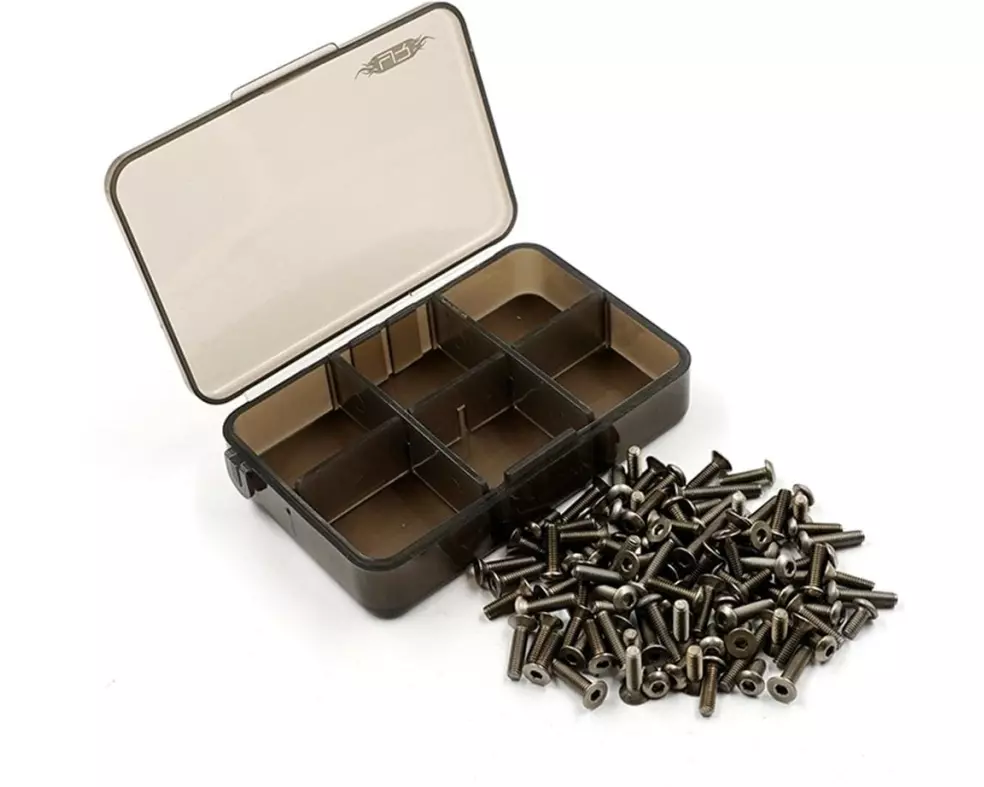 Yeah Racing Schraubenbox Titanium Kyosho Optima Mid