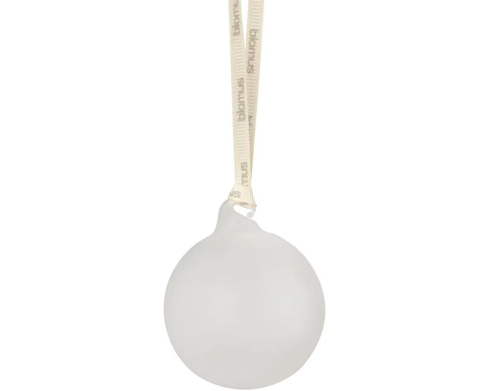 Blomus Weihnachtsschmuck Glaskugeln Transparent/Weiss