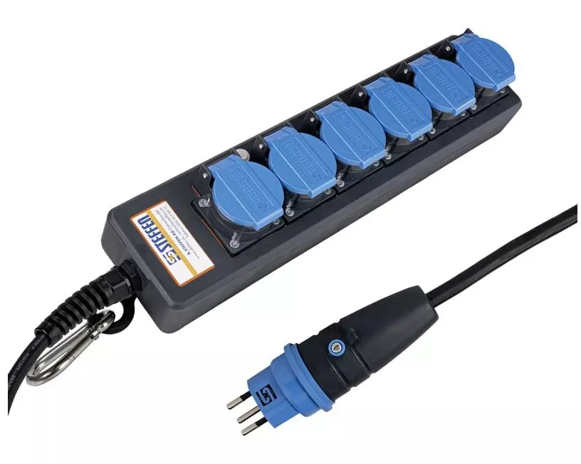 STEFFEN Industrie-Steckerleiste Professional 6x T13 IP55, 5 m