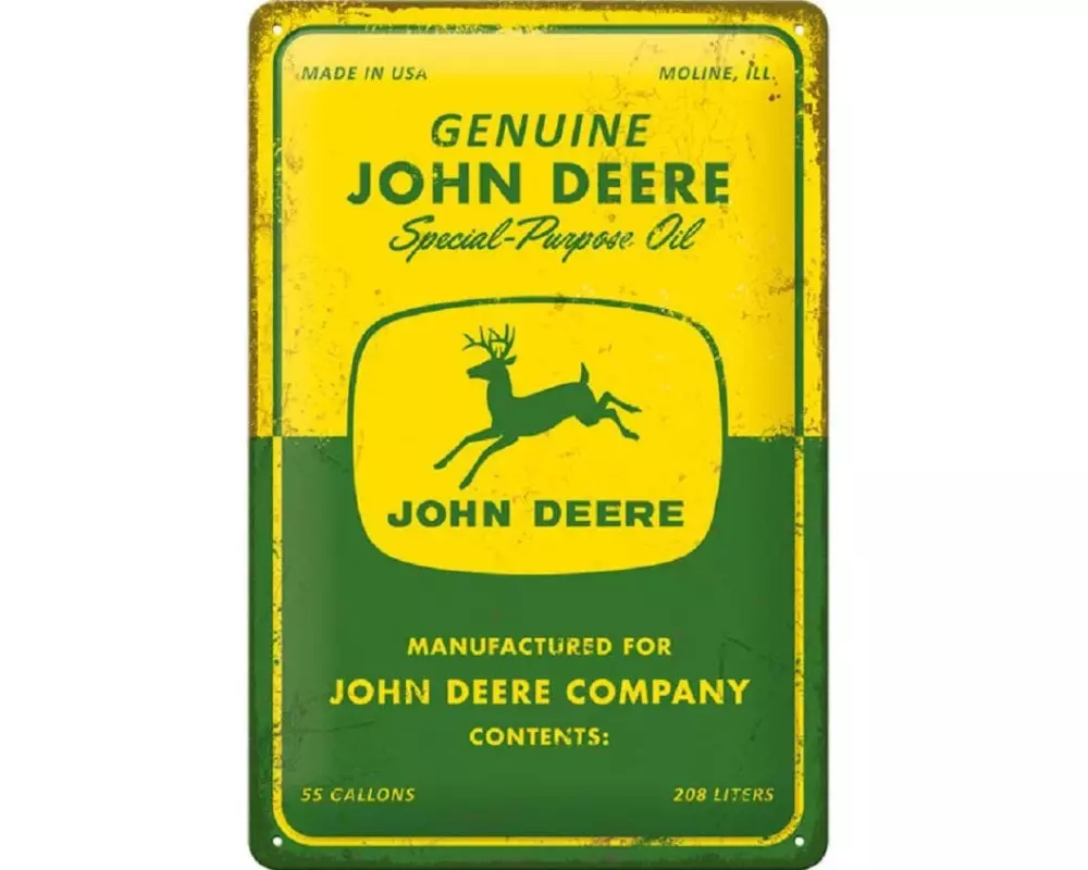 Nostalgic Art Schild Genuine John Deere 20 x 30 cm, Metall