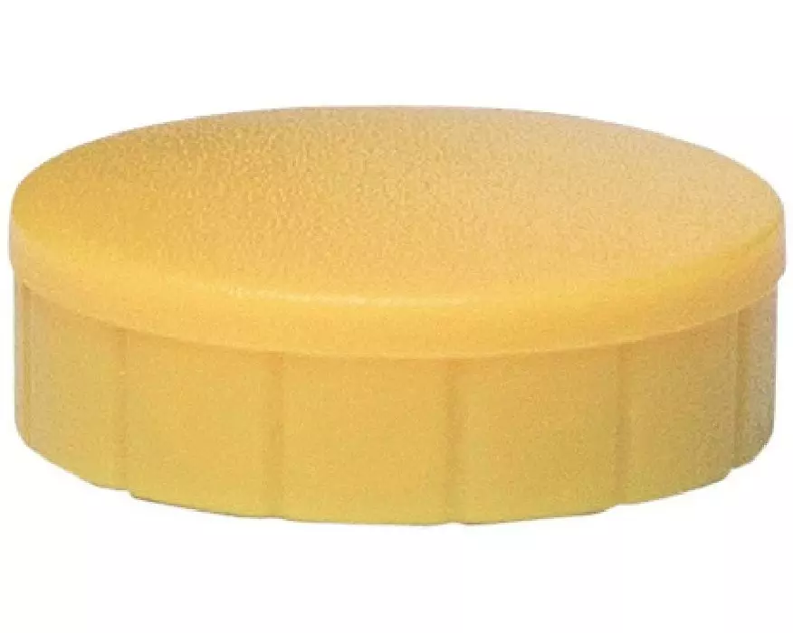 Maul Haftmagnet Solid Ø 20 mm, 300 g, Gelb, 10 Stück