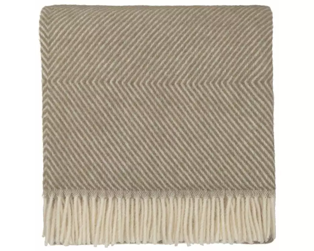 Urbanara Wolldecke Gotland Olivgrün 220 x 240 cm