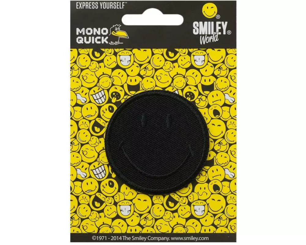 Mono-Quick Aufnäher Smiley Black 1 Stück