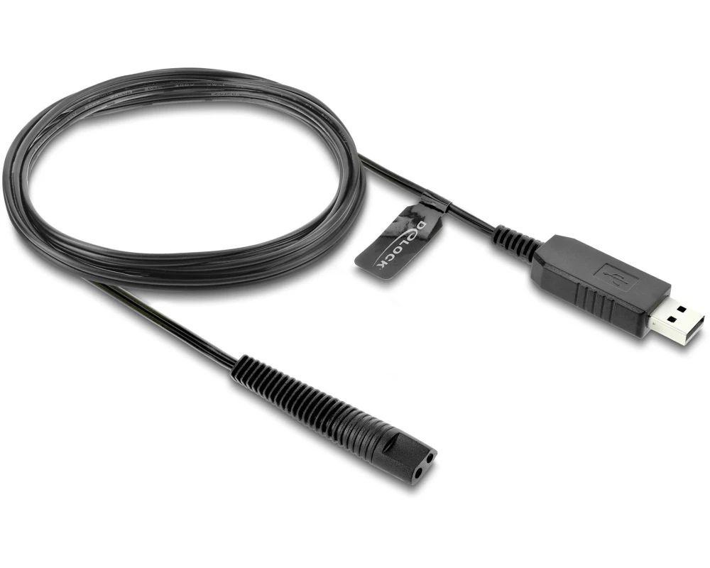 Delock USB Ladekabel 12 V für Elektrorasierer Braun 1, 3, 5, 7, 9