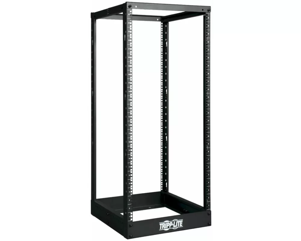 EATON TRIPPLITE 25U SmartRack, 4-Post, Open Frame Rack - Organize and Secure Network Rack Equipment