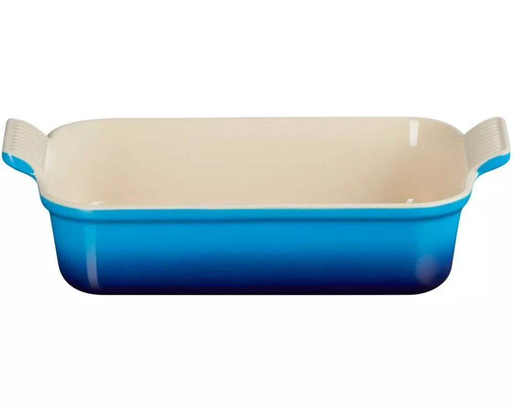 Le Creuset Auflaufform 26 cm, Eckig, Azur