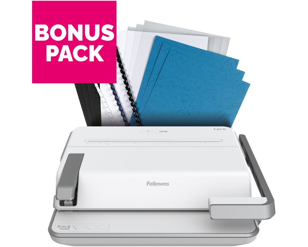 FELLOWES Bindegerät Lyra 5603102 3-in-1 Starter KIT