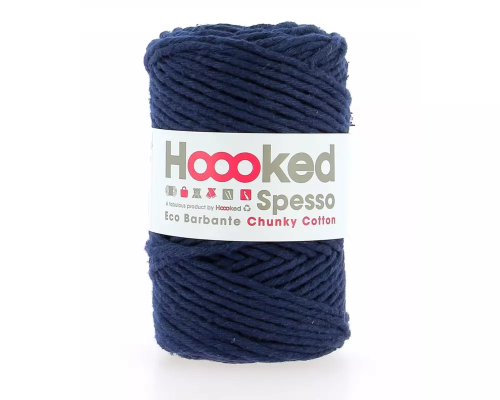 Hoooked Wolle Spesso Chunky Makramee Rope 500 g Marineblau