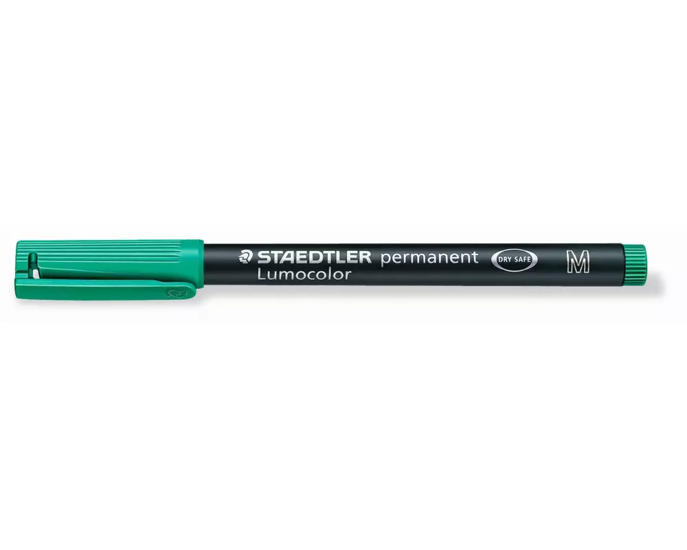 Staedtler Folienstift Lumocolor 317 M Grün, permanent, 10 Stück