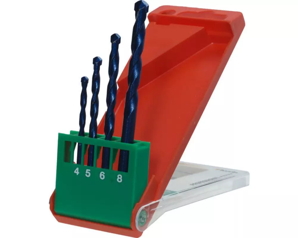 kwb Feinsteinzeugbohrer-Set 4-8 mm 4-teilig